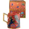 Ortigia Sicilia TAZZA ROSSA JUNGLE IN CERAMICA