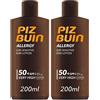 Piz Buin Allergy Sun Sensitive Skin Lotion Spf 50+ Molto Alta 2x200 ml Soluzione