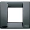 Vimar Serie Idea - Placca classica 1-2 moduli metallo nero
