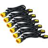 APC Power Cord Kit - AP8704S-WW - Power Cords (6 pieces, Locking, C13 to C14, 1.