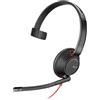 POLY Blackwire 5210 Serie 5200 Microfono Cuffie Nero