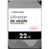 Western Digital WD Ultrastar DC HC570 - Disco rigido - 22 TB - interno - 3,5″ (8,9 cm)