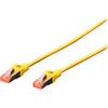 DIGITUS DK-1644-100-Y-5 Cavo patch DIGITUS Cat. 6, S/FTP, 10,0 m, giallo, 5 pz