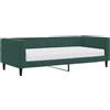 vidaXL Divano letto con materasso Verde scuro 90x200 cm Velluto