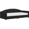 vidaXL Divano letto con materasso Nero 90x200 cm Velluto