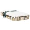 vidaXL Struttura per letto in rovere Sonoma 100x200 cm Materiale a base di legno