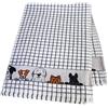 Samuel Lamont & Sons Poli-Dri Jacquard Canovaccio Grigio Dogs, Dimensioni 50 cm x 70 cm, 100% Spugna di Cotone, Ultra Assorbente e Super Morbido, Lavabile in Lavatrice, Grigio, Taglia Unica