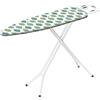 Vileda GIMI Leo Asse da Stiro, Asse da Stiro con Portacaldaia, Regolabile in Altezza, Piano Stiro 110 x 33 cm, Acciaio, Bianco, 132 x 33 x 90 cm