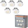 OSRAM Set di faretti da incasso a LED Mini Spot 6W bianco IP44