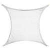 STI Vela Parasole Telo Ombreggiante Tenda Quadrata 3.6 x 3.6 mt Bianca