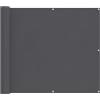Générique Schermo da balcone 90 x 200 cm Oxford alluminio rivestito in PU, frangivista esterno in poliestere a righe, tenda impermeabile per giardino o terrazza, design moderno e robusto.