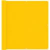Générique Schermo da balcone giallo 110 x 400 cm in tessuto Oxford, frangivista a righe idrorepellenti per giardino o terrazza, tenda da esterno moderna che offre ombra e stile, facile fissaggio su guardrail