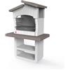 Barbecue in muratura Zara griglia 67 cm 114x64x170 cm cappuccino