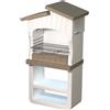 Barbecue in muratura Dony legna e carbonella 82x51,5 cm grezzo
