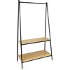 Wenko Maximex Wenko 71139800 Appendiabiti Autoportante Loft con 2 Generosi Ripiani, Colore Naturale