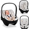 LIONELO Seggiolino Auto con Base MOXIE i-Size Ovetto SET per bambini 40-87 cm, Montaggio ISOFIX, Piede di Supporto, Protezione laterale, Regolazione poggiatesta, Riduttore Dri-Seat