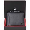 WildHorn Portafoglio da uomo in pelle protetta RFID, nero, 12 x 2 x 10 cm, Classico
