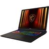 MSI Vector 17 HX AI A2XWHG-041 (17", 2000 GB, 32 GB, DE, Intel Core Ultra 9 285), Notebook, Grigio