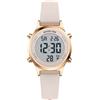 GOLDEN HOUR Orologi digitali da donna impermeabili con cinturino in silicone, cronografo da 32 mm