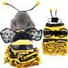 Coppthinktu Bumblebee - Costume da ape, per cani, per Halloween, per cani di piccola taglia e media