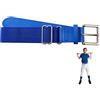 Asotagi Cintura sportiva - 115 cm Cintura da baseball Softball cintura regolabile elegante cintura in vita per giovani e adulti attività sportive all'aria aperta (blu)