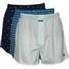 Columbia PFG Woven Boxer 3 Pack Corti, Blu/Navy/Lt. Verde, XL Uomo