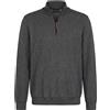 BUGATTI - Maglia con zip - Antracite