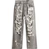 DOLCE&GABBANA - Jeans larghi - Grigio chiaro
