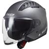LS2 CASCO JET LS2 OF600 COPTER II MATT TITANIUM-06 LS2 : Taglia Int - XL