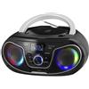 Trevi CMP 588 DAB+ Stereo Portatile con Lettore CD Boombox, USB, Nero