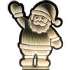 Giocoplast Babbo Natale Bianco Caldo Infinity Light, L. 63 x H. 91 cm IP44