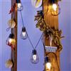 Lotti Catena luminosa, 4,5m con 10 lanterne led, energia solare, non prolungabile