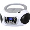 Trevi CMP 510 DAB Stereo Portatile con Lettore CD, Bianco