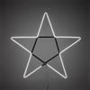 New Lamps Stella Led Neon Bifacciale, Bianco Freddo, Luce fissa, L. 100 x H. 100 cm