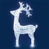 Lotti Renna Luminosa con Cristalli Trasparenti, h 90 cm, 200 LED colore Bianco Freddo