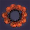 Lotti Catena da 1,35m con 10 Zucche di Halloween a LED