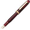 PLATINUM Penna stilografica giapponese #3776 Century Gold Trim Bourgogne UEF/Rosso, 0,18-0,24 mm, realizzata a mano, pennino in oro 14 carati, con scatola regalo, penna stilografica