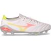 MIZUNO SHOE MORELIA NEO V BETA PRO Scarpa Da Calcio In Pelle E Tessuto Con Tacchetti Bianco Arancio Giallo - Uomo - Bianco Arancio Giallo