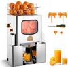 VEVOR Macchina Spremiagrumi Succo Arance 120 W Acciaio Inox max 20 Arance, Spremiagrumi Elettrico 495x340x780 mm Estrattore di Limoni Agrumi Melograni Diametro tra 55-80 mm, Secchio Raccolta Bucce
