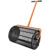 VEVOR Spargitore per Compost Larghezza 61 cm Spargitore per Torba Manico Regolabile in Altezza 62,5 - 67,5 cm con Cestino in Rete di Acciaio Chiusure Laterali per Sargere Letame Suolo Prato Giardino