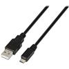 AISENS A101-0029-3m Cavo USB 2.0 per telefoni cellulari, Nero