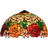 NEAFP Paralume di ricambio in stile Tiffany, paralume in vetro colorato rosa da 16 pollici, solo per lampade da terra, lampade da tavolo, lampade a sospensione HGCHH
