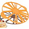 Gsycle Segnaporzione Per Torta Rotonda, Riutilizzabile A Doppia Faccia 10/12 Fette Divisore Per Torta Pane Pari Porzione Taglierina Taglio Di Torte Strumento Da Forno Per Pasticceria Domestica(Giallo)