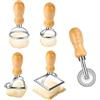 MXTIMWAN Stampo per Ravioli, 5 Pezzi Taglia Ravioli, Timbri per Ravioli e Taglierina per Ravioli, Taglia Ravioli per Ravioli Pasta e Biscotti