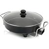 Princess 01.162367.01.500 Multi Wonder Chef Pro - Padella elettrica con coperchio e 2 spatole in legno, 1800, colore: Nero