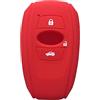 OTMIK Custodia in Silicone per chiave Dell'automobile Adatta per Subaru XV SV Forester BRZ 2019 2022 Accessori per Coperture chiave (Rosso)
