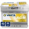 VARTA Automotive DYNAMIC AGM (A8) 12V 60Ah 680A - Batteria auto al piombo-acido per sistemi start-stop e xEV - Batteria di avviamento per fabbisogno energetico più elevato - senza manutenzione