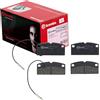 Brembo Pastiglie freno Brembo P 62 001, anteriore. Set di 4 | Compatibile con: AIXAM 500 Schrägheck, A.721, A.741, A.751, CROSSLINE, LIGIER BE UP, NOVA, PIAGGIO M500