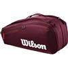 Wilson Borsa per racchette Wilson Defyer V1 Super Tour 9PK Maroon