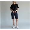 Brooks Brothers Pantaloni Corti Donna UK 8 Chino Con Zip Blu Scuro